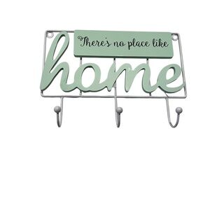 Charming Mint Wall Decor Hook with Inspirational Quote